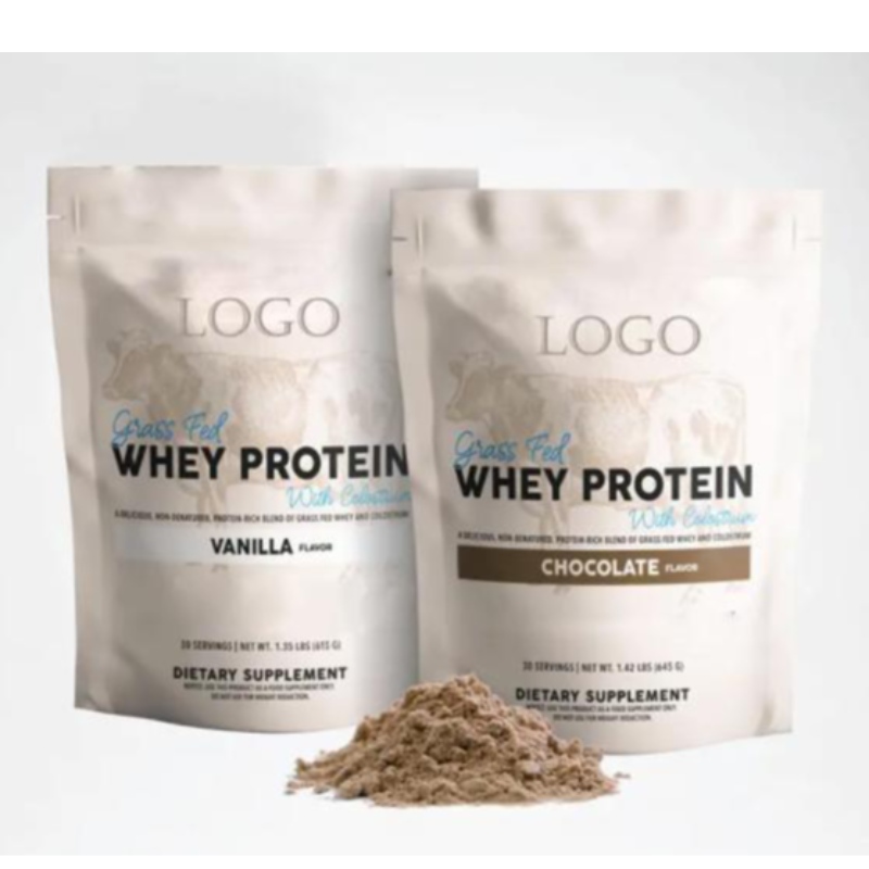 Populární postavit sena zip pouzdra pro syrovátkové proteinové práškové balení kávové tašky